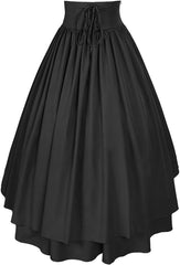 Mingyuezai Women Victorian Skirt Medieval Renaissance Peasant Skirt