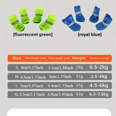 4pcs Dog Boots,Summer Hot Pavement, Water-Resistant in Rainy Weather, Outdoor Walking, Indoor Hardfloors Skid-Resistant Sole, Pink, M