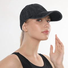 Classic Low Profile Baseball Cap, Adjustable Cotton Golf Hat, Unconstructed Plain Design for Men and Women