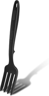 11 Inch Silicone Flexible Cooking Fork, Heat Resistant Nonstick Blending Fork, Dishwasher Safe, Kitchen Stir Mix Mash (Blue)