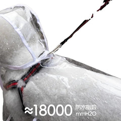 Dog Raincoat Transparent Waterproof rain Clothes Walking Artifact Small Medium-Sized Bichon Teddy Golden Retriever pet(White,40-45cm)