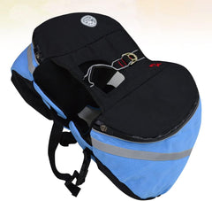 KESYOO Pet Dog Camping Backpack Portable Outdoor Rucksack Side Pockets Breathable for Travel Hiking and Camping Oxford Material s