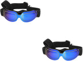 Angoily 2pcs Funny Pet Glasses for Dog and Cat Doggy Sunglasses Lightweight and Frame Belt Creative Decorative Pet Glasses
