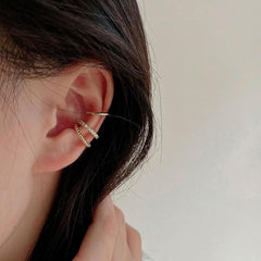 Gold Metal Ear Cuffs for Women, Minimalist Fashion Earrings, Elegant Chic Ear Cuffs for Any Occasion(Multiple Styles)