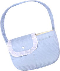 Happyyami Cat Shoulder Bag Travel Carrier Lightweight Polyester Sling for Pets Convenient for Hiking Outdoor Adventures Pet Backpack for Cats Dogs Sky s