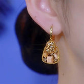 Gold Earrings for Women Dainty Pearl Drop Earring Stack Trendy Small Huggie Hoop Fashion Jewelry