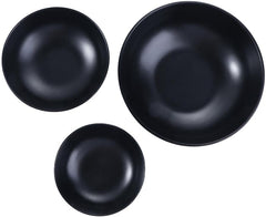 5 Sizes Noodle Soup Bowls,Melamine Black Ramen Bowls, Dipping Bowls Kitchen Bowls for Cereal, Snack, Soup, Salad and Rice(14cm)