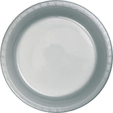 Creative Converting Touch of Color 20 Count Plastic Lunch Plates, Shimmering Silver, One size (28106011)