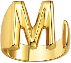 Gold Initial Rings For Women Name Ring Bubble Letter Rings For Women Christmas Birthday Gift For Friends