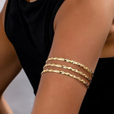 1 PC Gold Arm cuff Bracelet for Women, Adjustable Upper Arm Bands, Armband Armlet Cuff Bangle for Summer(Various Styles)