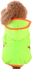 Raincoat for Dogs Waterproof Dog Rain Jacket Green Waterproof Dog Raincoat Clothes Puppy Rain Coat Jacket with Hat Pet Dog Rain Coat for Small Dogs Xs