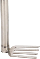 Gardening Hand Tiller Tool Stainless Steel Cultivating Tool Multipurpose Length 38.5cm for Transplanting Rust Resistant, Hoe and Rake
