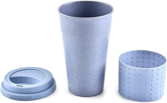 Darwaza Plastic coffee cup is less likely to break compared to ceramic or Glass mugs such as coffee or tea and is usually dishwasher safe for easy cleaning (color,Blue)