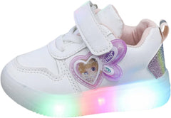 Boys Girls Sneakers Infant Kids Light Up Canvas Shoes for Toddler Toddler Girls Light Up Shoes Pi𝐧k Toddler Shoes