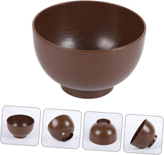 Sosoport Japanese Style Food Bowl Small Reusable Miso Bowl for Serving Soup Rice and Noodles Lightweight Grain Design for Gatherings and Daily Use