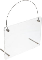 Garneck Clear Acrylic Photo Frame Wall Mounted Frameless Picture Holder for Desk Wall Versatile Display for Photos Art and Certificates and Stylish Home Decor