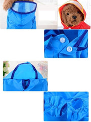 Raincoat for Dogs Lightweight Dog Raincoats Orange Waterproof Dog Raincoat Clothes Puppy Rain Coat Jacket with Hat Pet Dog Rain Coat for Small Dogs Xs