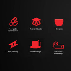 3PCS Coffee Cup Set, Stainless Steel Double Walled Mugs Milk Tea Cup with Saucer and Spoon for Latte, Cappuccino, Milk, Tea (Milan Double Layer Set-180ML)