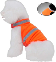 POPETPOP Dog Vest Harness Reflective Pet for Walking Hiking Jogging (Fluorescent)
