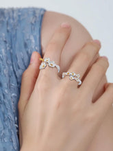 2Pcs Alloy Flower Open Rings, Silver Adjustable Cuff Rings Retro Jewelry Accessory for Women Birthday Festival Elegant Gifts Personalized Jewelry, 9~13mm, Inner Diameter: 18mm