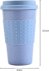 Darwaza Plastic coffee cup is less likely to break compared to ceramic or Glass mugs such as coffee or tea and is usually dishwasher safe for easy cleaning (color,Blue)