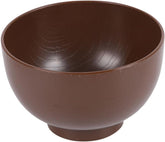 Unomor 1pcs Japanese Wood Grain Miso Bowl Small Reusable Soup and Rice Serving Bowl for Noodles for Home and Restaurant Use
