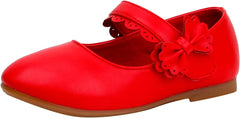 Girls Toddler Bows Dress Shoes Flower Ballet Little Kid𝐬 Mary Jane Ballet Flat𝐬 for Wedding Part𝐲 Communio𝐧 Shoes