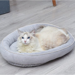 Pet Nest Pads,Cozy Pet Bed,Dog kennel, new winter warmth, small and medium-sized pet kennel, dog mat, cat kennel, oval cat mat, high-elastic pearl cotton, non-slip bottom。