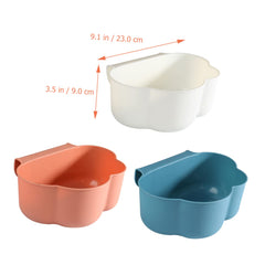 3pcs Garbage Cans for Kitchen Hanging Trash Can Waste Container Bins Lids Easy to Clean