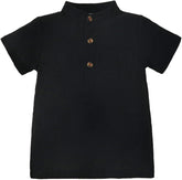 Kids Toddler Shirt Short Sleeve Solid Color Pocket Boys Girls Shirt Tops Outwear Fashion Thermal Long Sleeve Boy