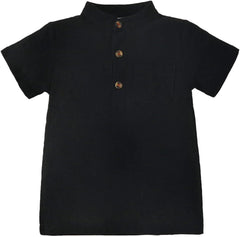 Kids Toddler Shirt Short Sleeve Solid Color Pocket Boys Girls Shirt Tops Outwear Fashion Thermal Long Sleeve Boy