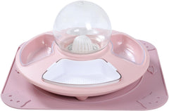 Cat Bowls - Cat Feeder | Dishes | Pet Food Water Bowl | Pet Watering Food Feeder | Multifunctional Feeding Dish for Kittens | Anti-Slip Pet Watering Container Automatic Water Refill