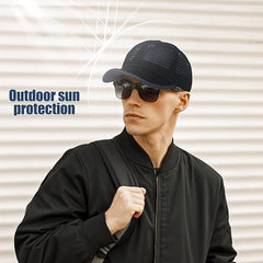 Optimumeny Summer Outdoor Casual Baseball Cap, Unisex Breathable Full Mesh Hat,Trucker Hat Hats