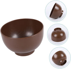 Happyyami Japanese Style Miso Soup Bowl Unbreakable Rice Bowl Convenient Design Noodles and Rice