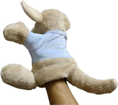 Roo Plush Kangaroo Stuffed Animal Early Education Hand Puppet - 10 Inches