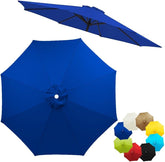 6.5ft 7.5ft 9ft 10ft Outdoor Umbrella Replacement Canopy Cloth, Umbrella Top Canopy Replacement For Patio Market Table Garden Pool 6/8 Ribs