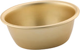 Ciieeo Korean Style Rice Wine Bowl Set 3-Piece Golden Aluminum Soup Bowls for Warm and Cool Drinks for Korean Cuisine and Outdoor Dining