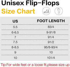 Flip Flops for Women Men Graphic Printed Rubber Non Slip Summer Thong Sandals Shower Pool Comfortable Beach Shoes House Casual Waterproof Slides Indoor Outdoor Home Bathroom Slippers