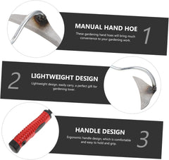 Hand Hoe Weeding Tool Ergonomic Garden Hand Tool for Efficient Gardening Tasks Non-Skid Handle Compact Design for Easy Use and Housewarming