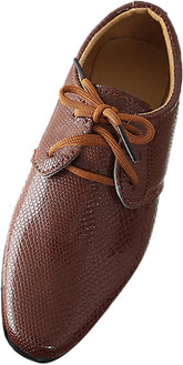 Generic Boys Girls Dress Shoes Loafer Wedding Shoes Classic Lace-Up Oxfor𝐝 Casual Dress Formal Shoes for Toddler and Baby