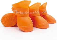 Dog Shoes for Rainy Days Nonslip Rubber Sole Waterproof Pet Boots for Walking Paw Protector Small Dogs Black XX-Large