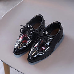 Boys Formal Dress Shoes Slip-On Loafers Lace-Up Non-Slip Low Heel School Shoes Performance Stage Dance Sandals