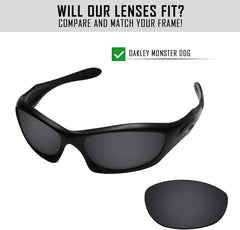 Polarized Replacement Lenses for Oakley Monster Dog Sunglass