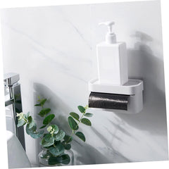 2Pcs Wall Mounted Garbage Bag Storage Box Punch Dispenser for Bathroom Kitchen Organization Material Space Saving for Bag Storage