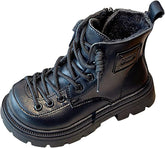 IWIHMIV Boy Winter Boots Toddler Winter Shoes Kids Riding Boots Kid Snow Boots Kids Boys Girls Cold Weather Winter Snow Boots