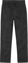 Nautica Boys' School Uniform Twill Chino Khaki Pants, Flat Front, Comfortable Waistband with Zip Closure & Stretch