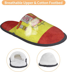 Spain Flag House Slippers Plush Women Men Indoor Outdoor Home Shoes