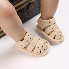 Baby Infant Closed Toe Sandals Newborn Boys Girls Non-Slip Soft Sole Sandals Summer Prewalker Daily Outdoor Shoes