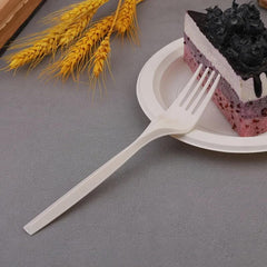 100% Eco Friendly Compostable Forks Disposable Forks Cornstarch Based 50 Large Disposable Utensils (6.7 in.) Durable and Heat Resistant Alternative to Plastic Forks Party Supplies