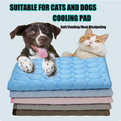 2025 Upgrade Kittra Cooling Mat for Cats, Cool and Healthy Cooling Bed for Cats, Foldable Pet Coolings Mat for Cats Dogs, Easy Clean Summer, Keep Your Pet Cool and Comfy in Summe (XS-Dark Gray)